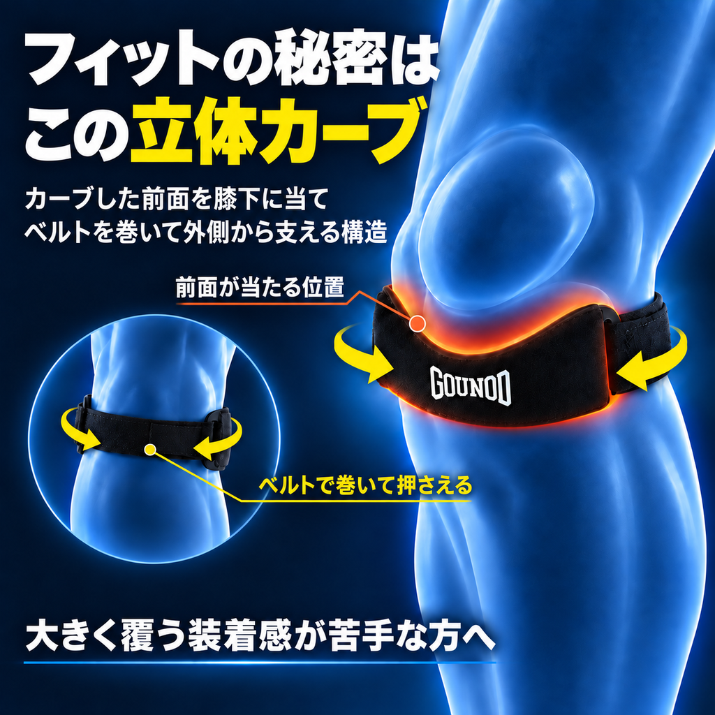 らくらく歩きバンド｜膝下ピタッとフィット
