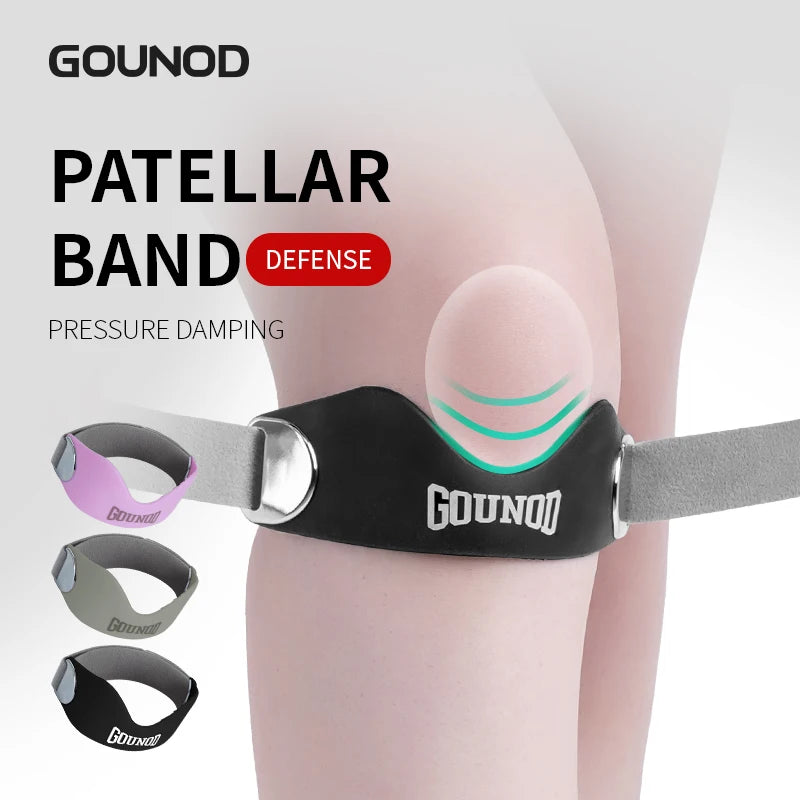 Patella Tendon Knee Strap for Pain Relief, Basketball Stabilizer Brace Silicone Band Elasticity Fixed Supportion Patellar Ring